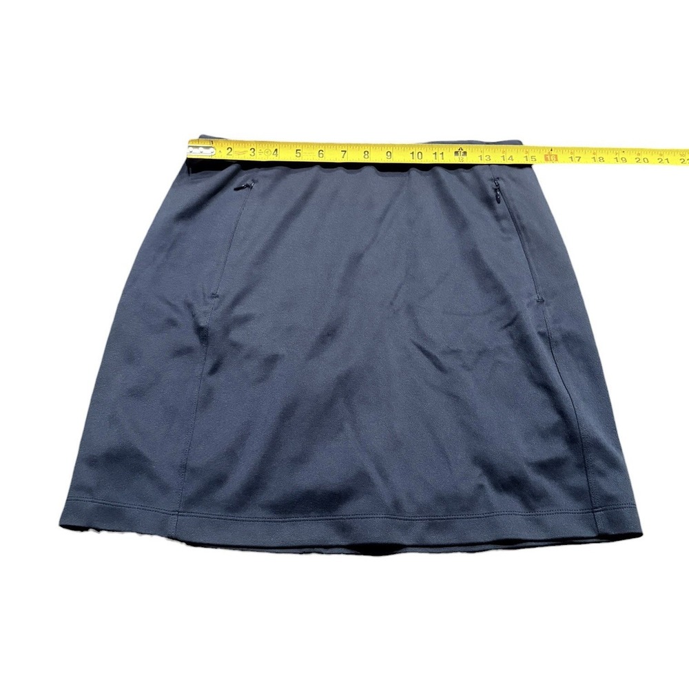 Tory Burch Sport Navy Blue Solid Golf Skirt Skort Women's Size Medium - Picture 5 of 9